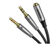 UGREEN AV193 Rozdzielacz audio AUX słuchawki + mikrofon do kabel mi - 1489022 - zdjęcie 1